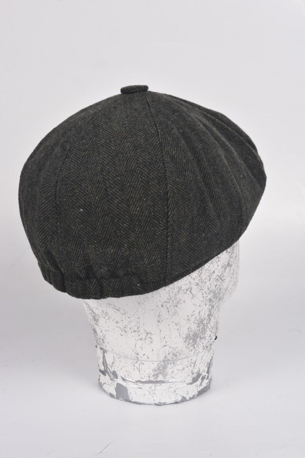 Kışlık 8 Parca Hakiki Yün Model Peaky Blinders  Kasket Şapka