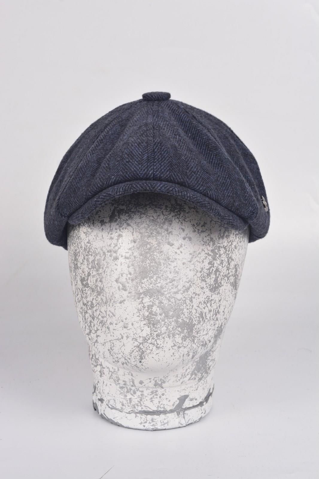 Kışlık 8 Parca Hakiki Yün Model Peaky Blinders  Kasket Şapka