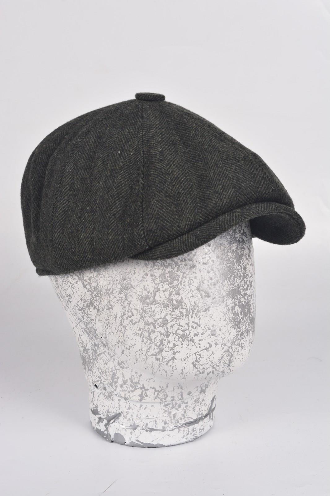 Kışlık 8 Parca Hakiki Yün Model Peaky Blinders  Kasket Şapka