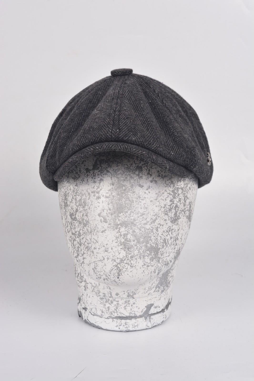 Kışlık 8 Parca Hakiki Yün Model Peaky Blinders  Kasket Şapka