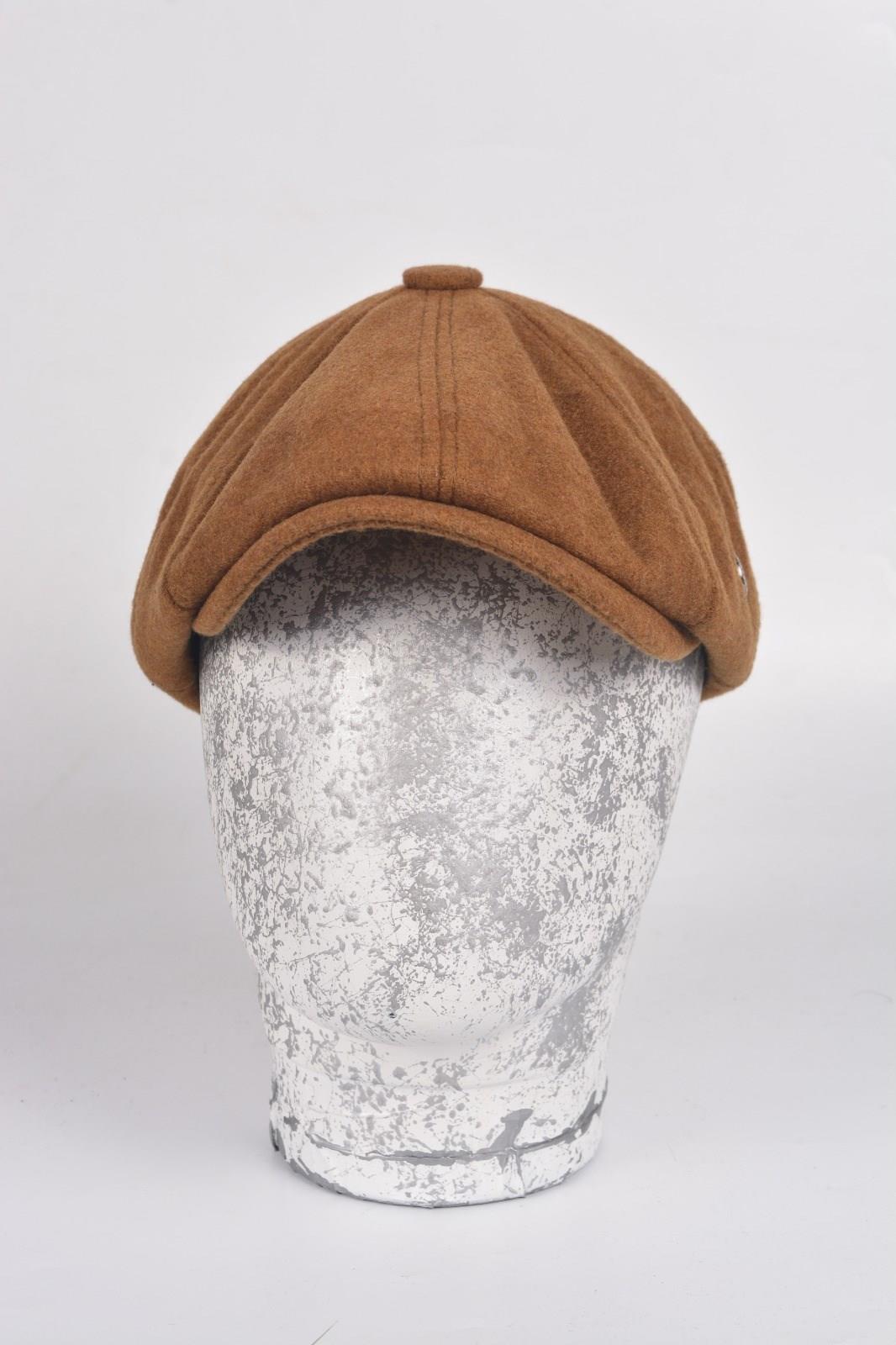 Kışlık 8 Parca Hakiki Yün Model Peaky Blinders  Kasket Şapka