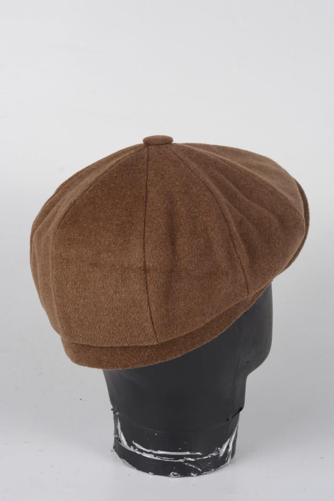 Kışlık 8 Parca Kaşmir Düz Renk Peaky Blinders Model  Erkek Kasket Şapka