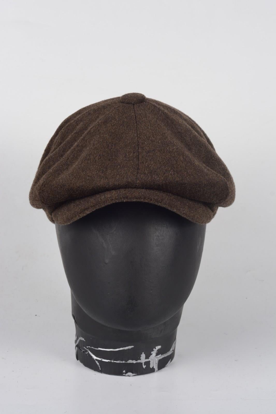 Kışlık 8 Parca Kaşmir Düz Renk Peaky Blinders Model  Erkek Kasket Şapka