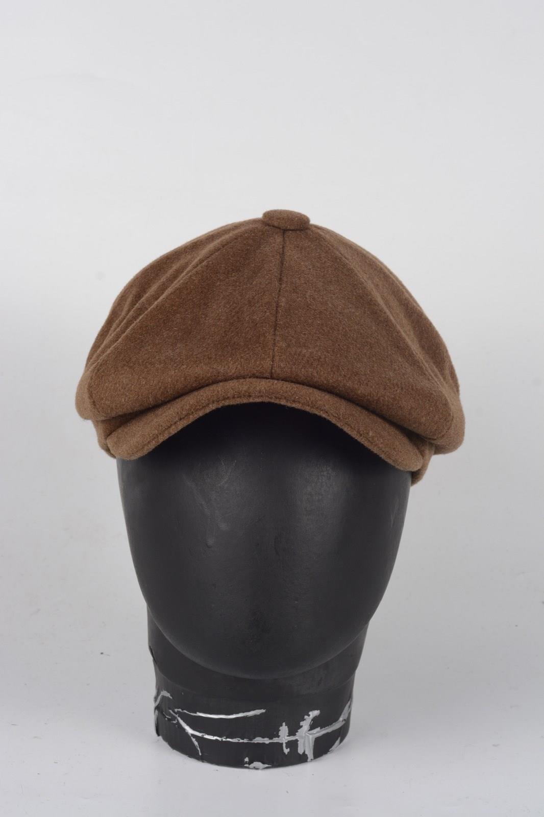 Kışlık 8 Parca Kaşmir Düz Renk Peaky Blinders Model  Erkek Kasket Şapka