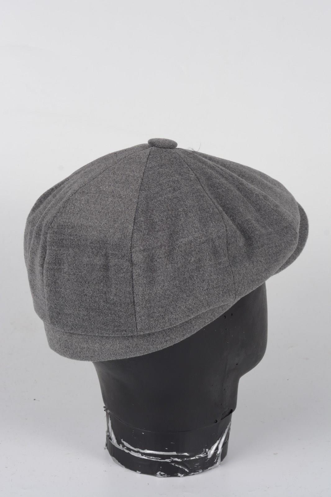 Kışlık 8 Parca Kaşmir Düz Renk Peaky Blinders Model  Erkek Kasket Şapka