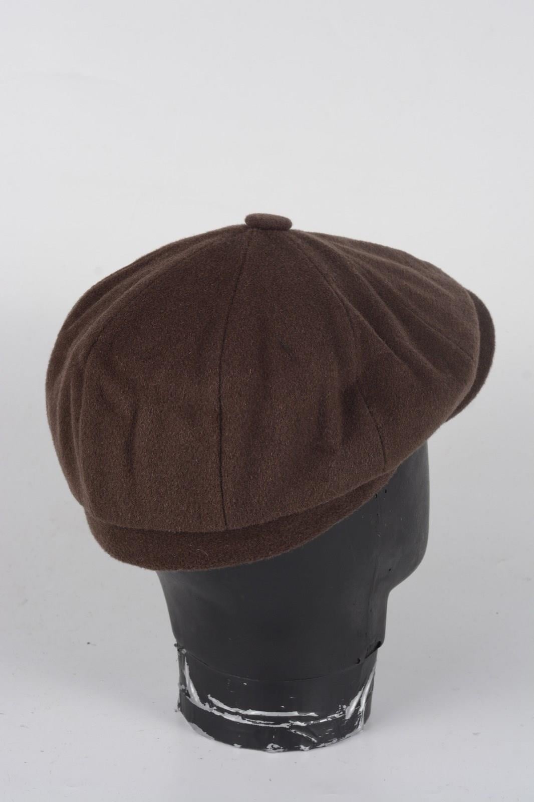 Kışlık 8 Parca Kaşmir Düz Renk Peaky Blinders Model  Erkek Kasket Şapka