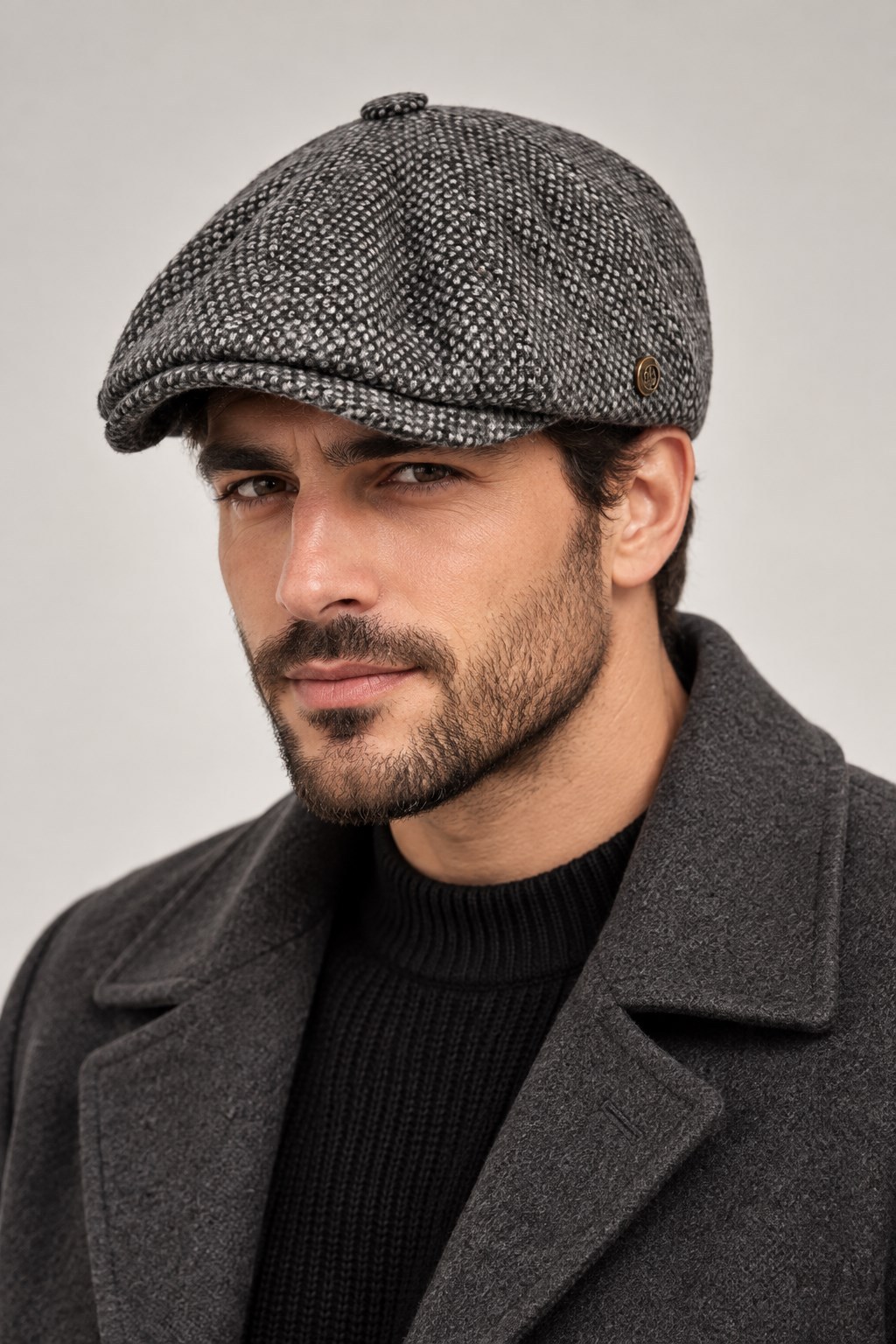 Kışlık 8 Parca Kılcıllı Hakiki Yün Peaky Blinders Model  Erkek Kasket Şapka