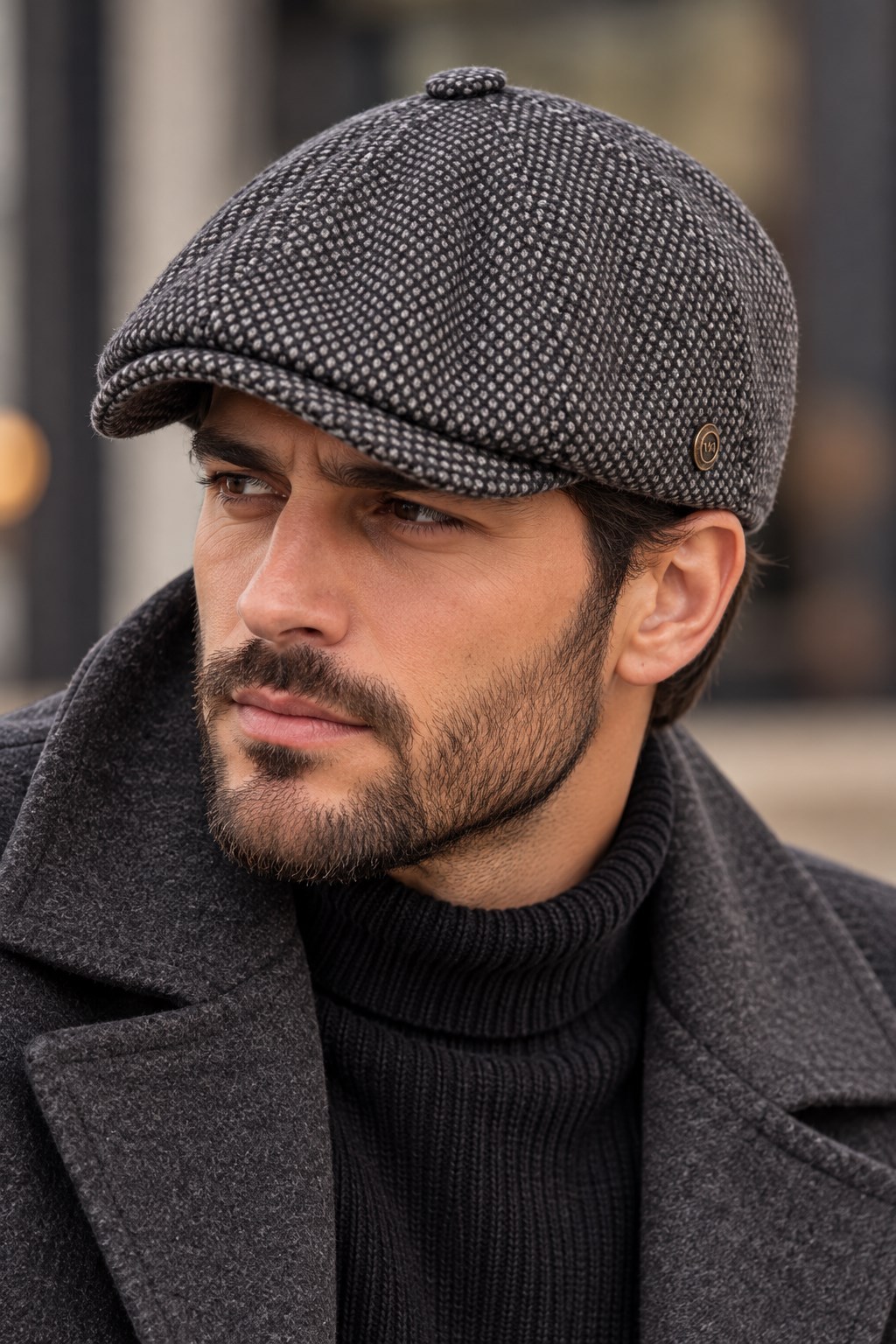 Kışlık 8 Parca Kılcıllı Hakiki Yün Peaky Blinders Model  Erkek Kasket Şapka
