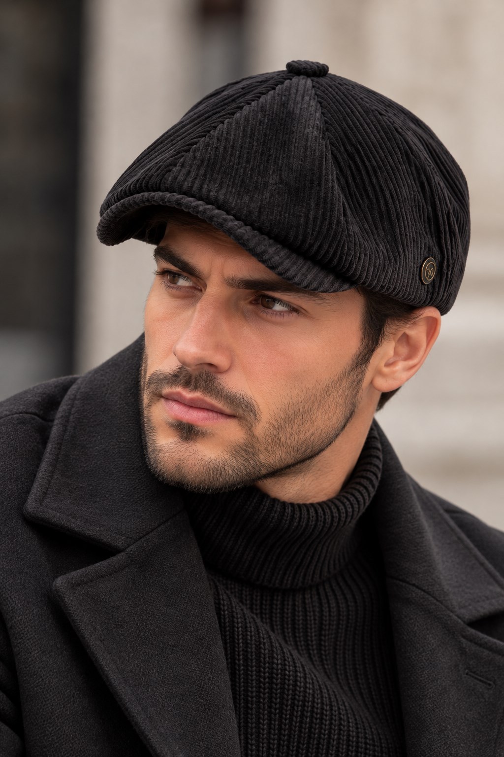 Kışlık 8 Parca Lüx Kadife Peaky Blinders Model  Erkek Kasket Şapka
