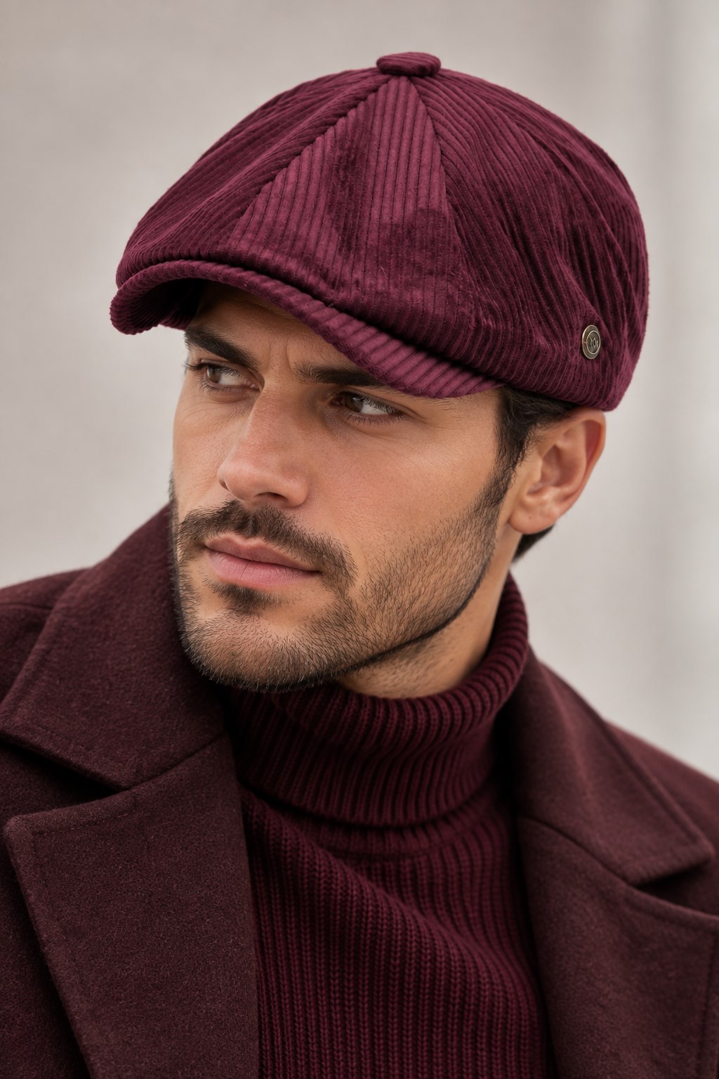 Kışlık 8 Parca Lüx Kadife Peaky Blinders Model  Erkek Kasket Şapka