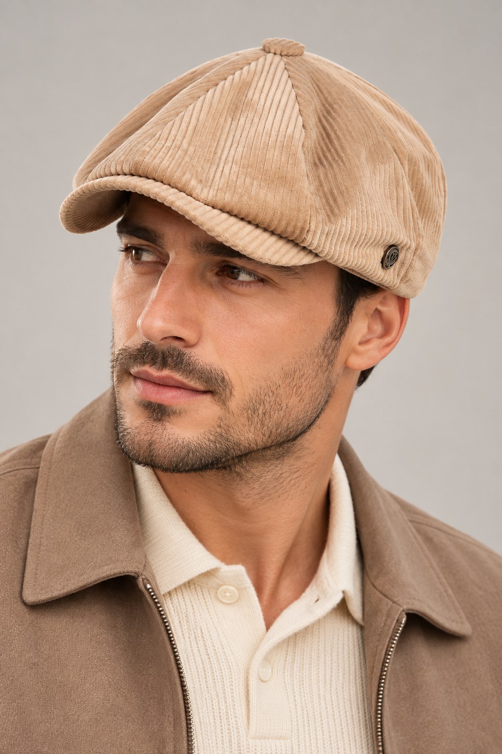 Kışlık 8 Parca Lüx Kadife Peaky Blinders Model  Erkek Kasket Şapka
