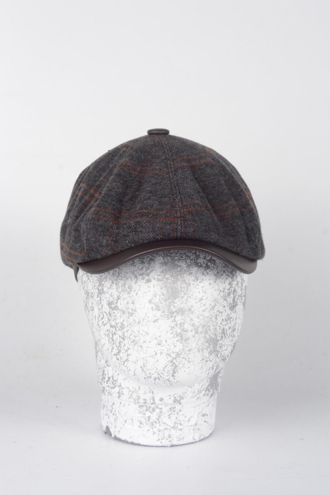 Kışlık 8 Parcayünlü Hakiki kuzu Derisi Peaky Blinders Model Erkek Kasket Şapka
