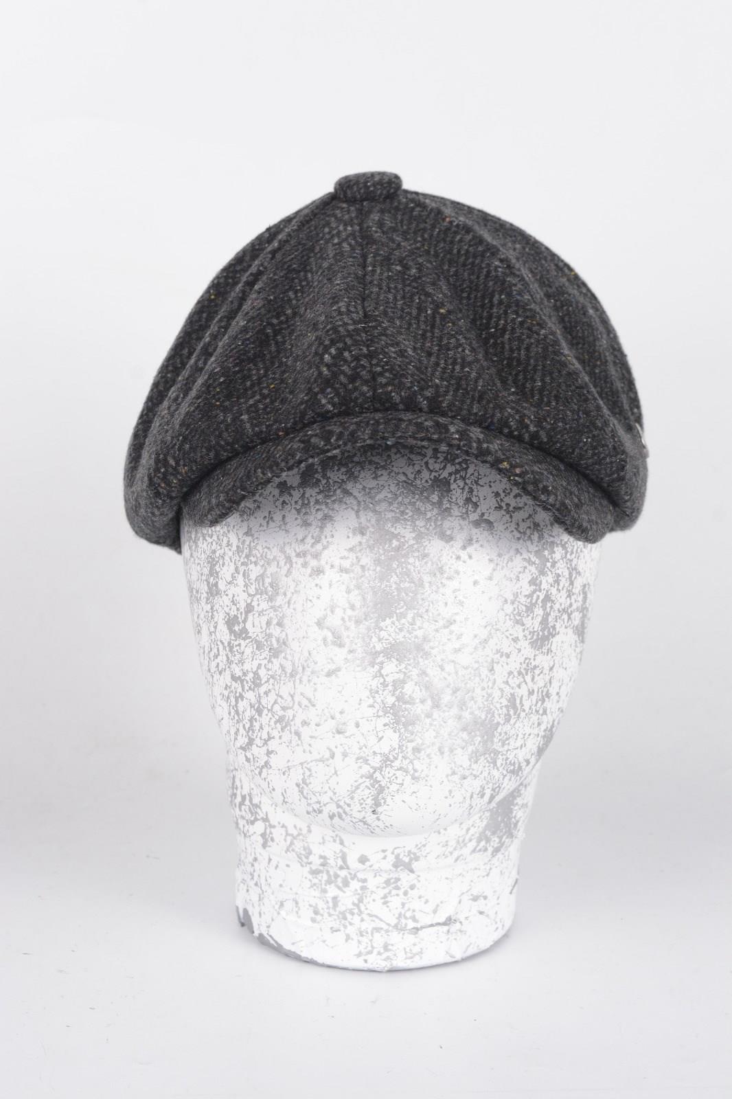 Kışlık 8 Yünlü Kırcıllı Parca Balık Sırtı Model Peaky Blinders  Kasket Şapka