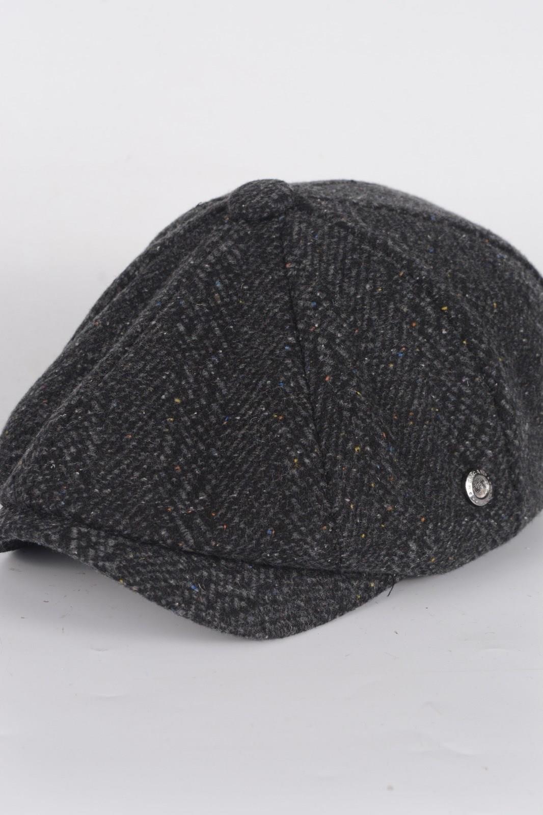 Kışlık 8 Yünlü Kırcıllı Parca Balık Sırtı Model Peaky Blinders  Kasket Şapka