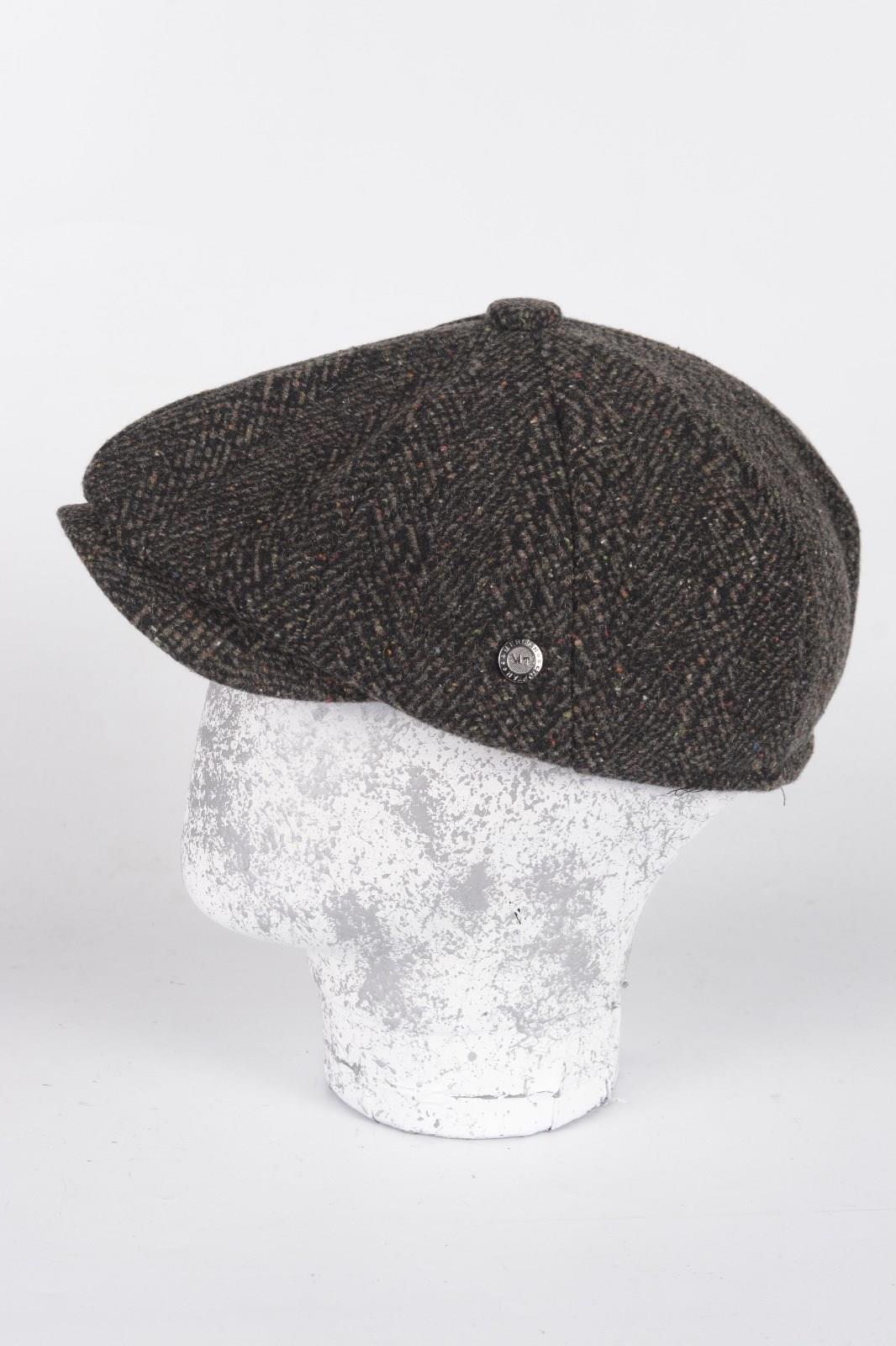 Kışlık 8 Yünlü Kırcıllı Parca Balık Sırtı Model Peaky Blinders  Kasket Şapka