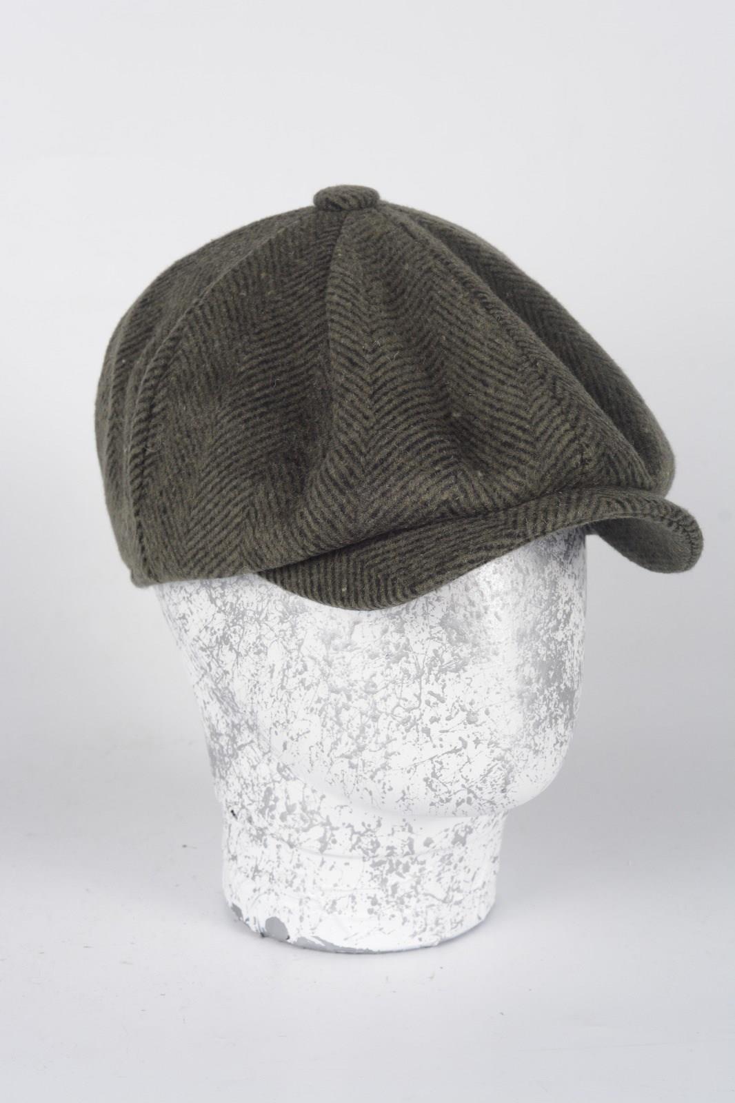 Kışlık 8 Yünlü Parca Balık Sırtı Model Peaky Blinders  Kasket Şapka