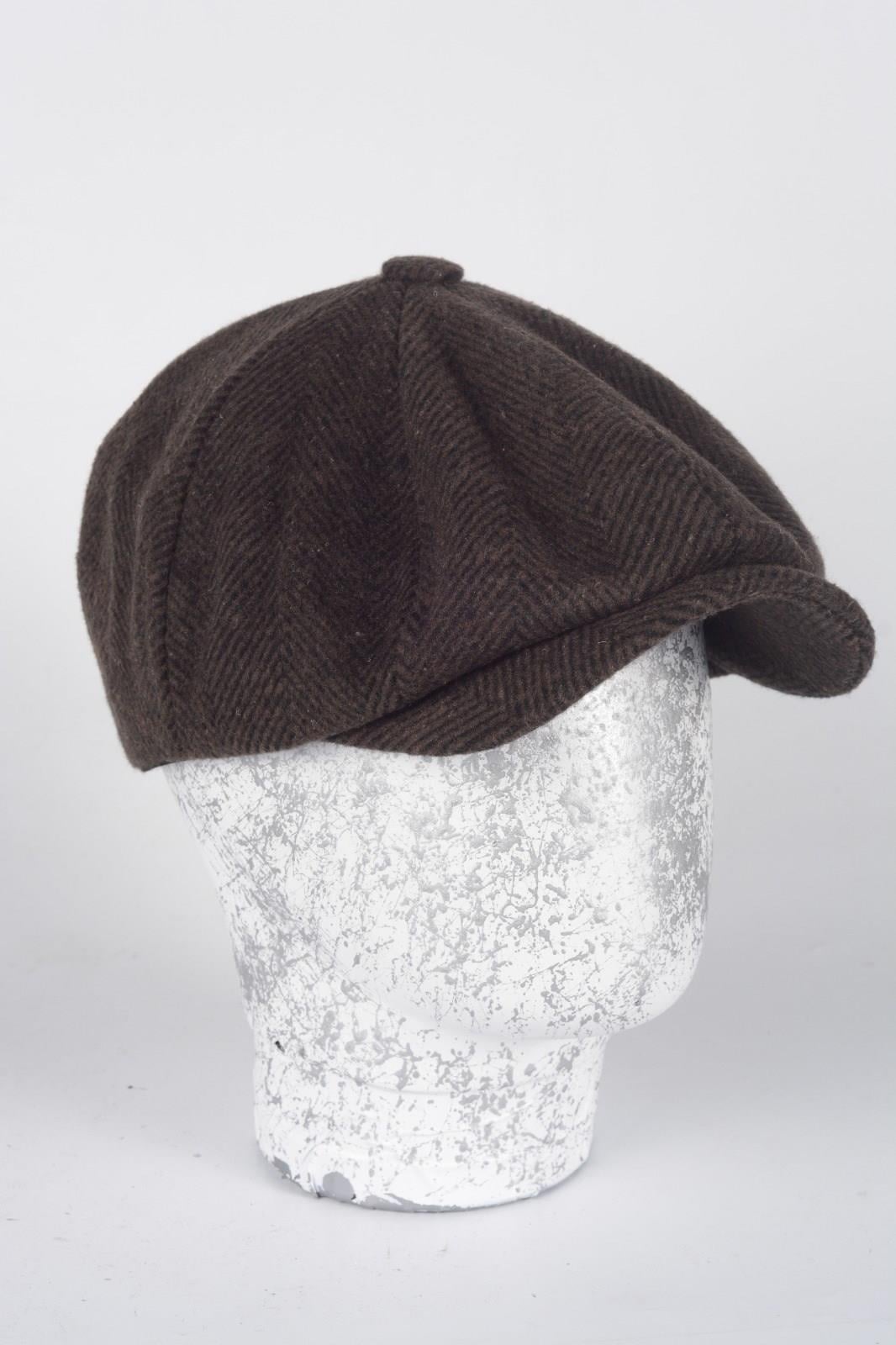 Kışlık 8 Yünlü Parca Balık Sırtı Model Peaky Blinders  Kasket Şapka
