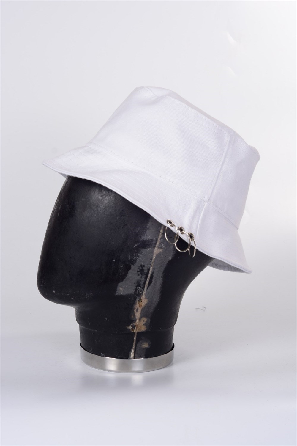 Piercingli %100 Pamuk Balıkçı Bucket Hat Safari Kova Şapka