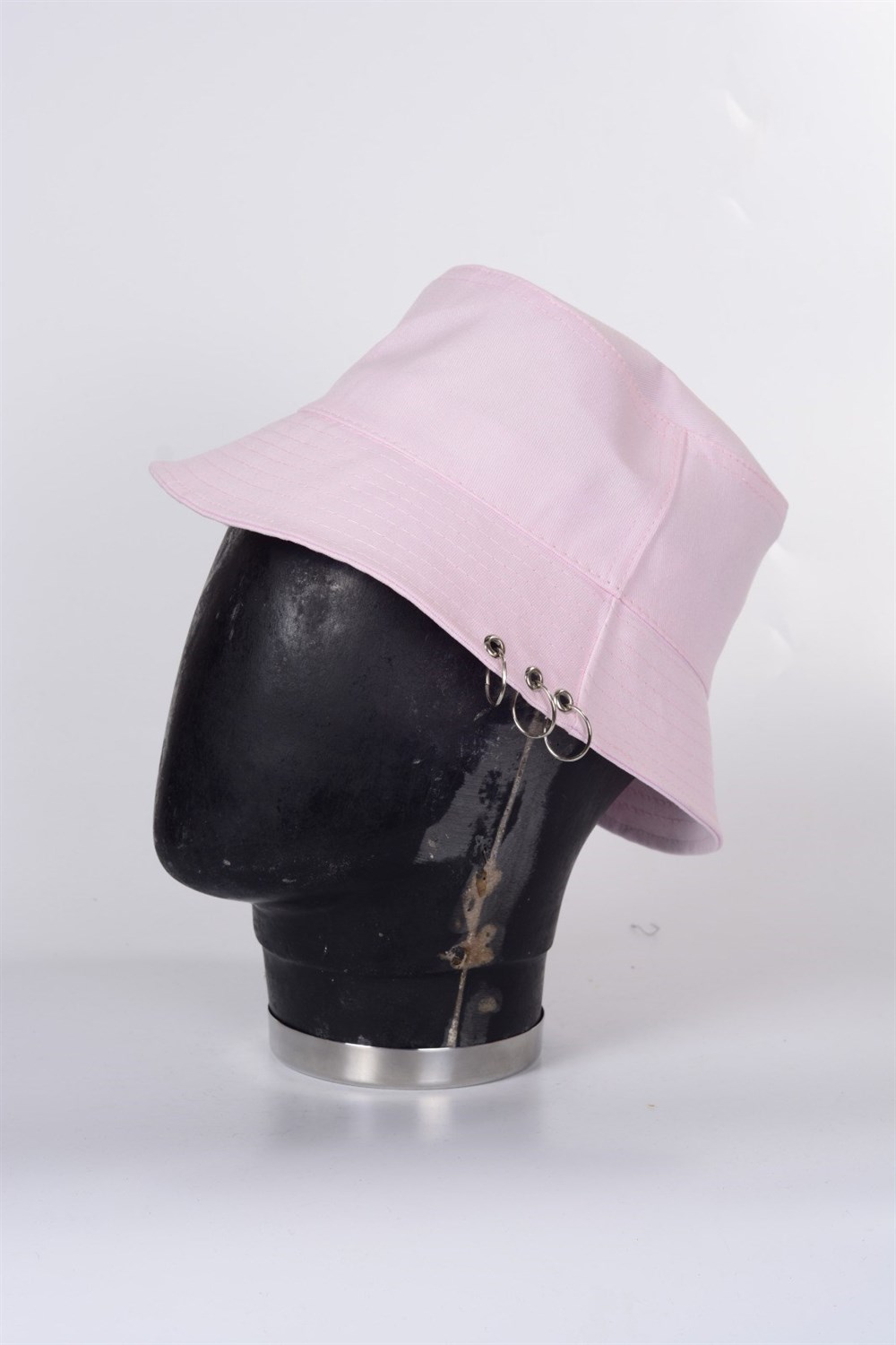 Piercingli %100 Pamuk Balıkçı Bucket Hat Safari Kova Şapka