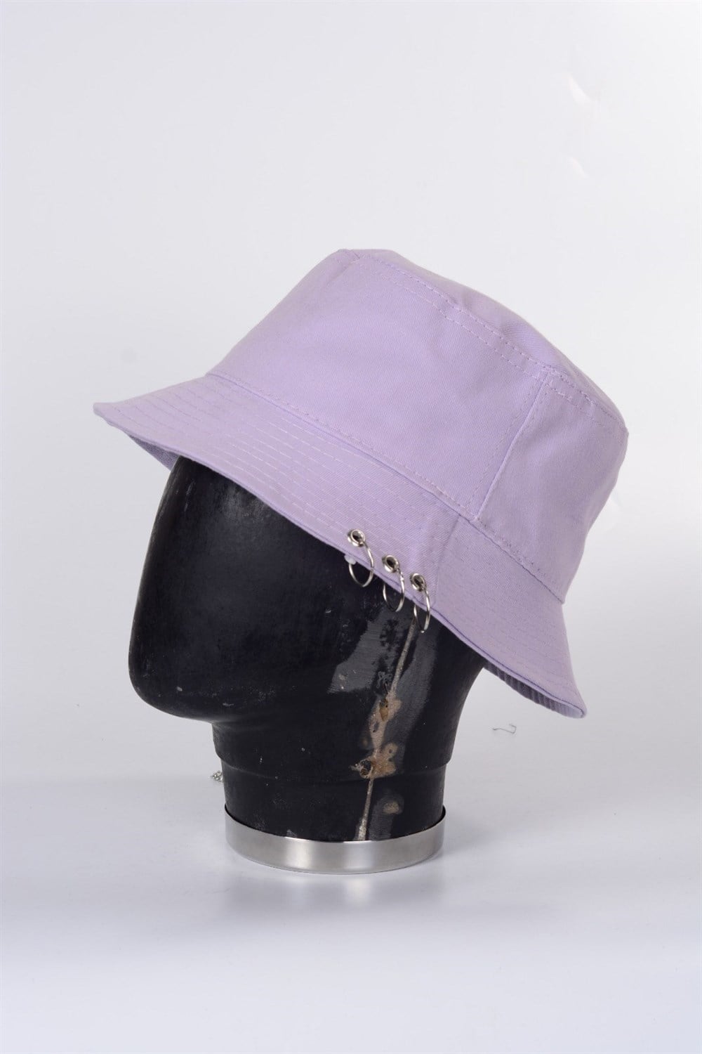 Piercingli %100 Pamuk Balıkçı Bucket Hat Safari Kova Şapka