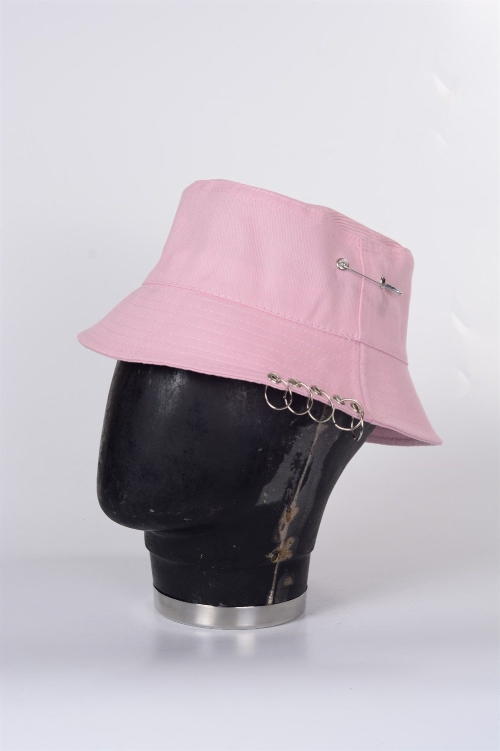 Piercingli %100 Pamuk Balıkçı Bucket Hat Safari Kova Şapka