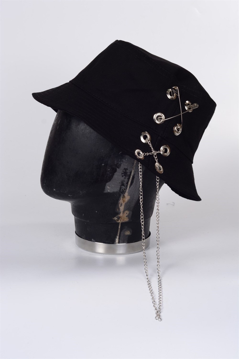 Piercingli %100 Pamuk Balıkçı Bucket Hat Safari Kova Şapka