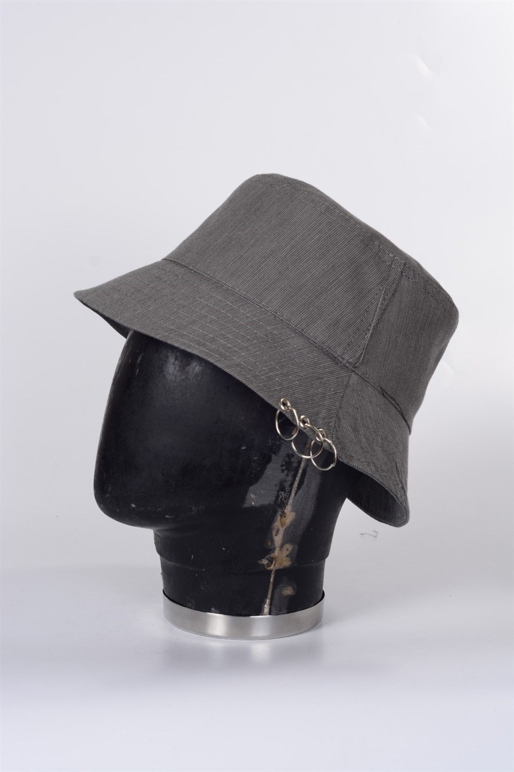 Piercingli %100 Pamuk Balıkçı Bucket Hat Safari Kova Şapka