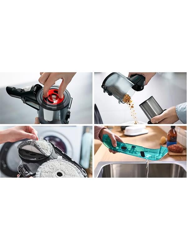 Bosch BCS71HYG1 Şarjlı Dik Süpürge Aqua Beyaz