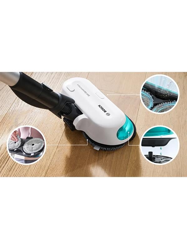 Bosch BCS71HYG1 Şarjlı Dik Süpürge Aqua Beyaz