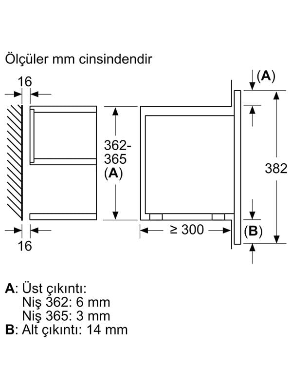 Bosch BEL7321B1 Ankastre Mikrodalga Siyah