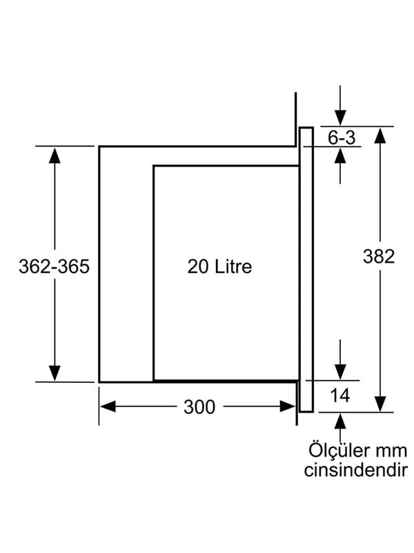 Bosch BFL524MB2 Ankastre Mikrodalga Siyah
