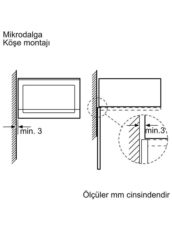 Bosch BFL524MB2 Ankastre Mikrodalga Siyah