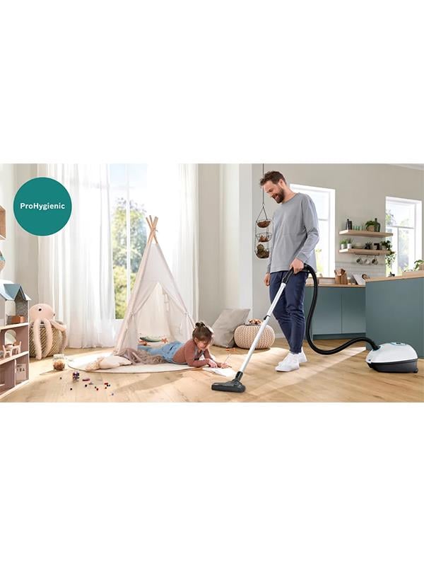Bosch BGL41HYG2H Toz torbalı Süpürge ProHygienic Beyaz