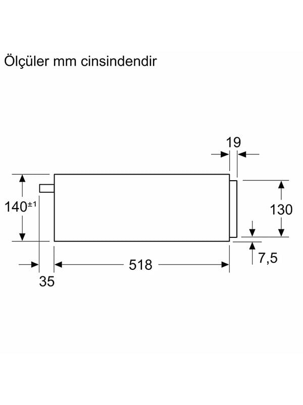 Bosch BIC7101B1 Sıcak Tutma Çekmecesi