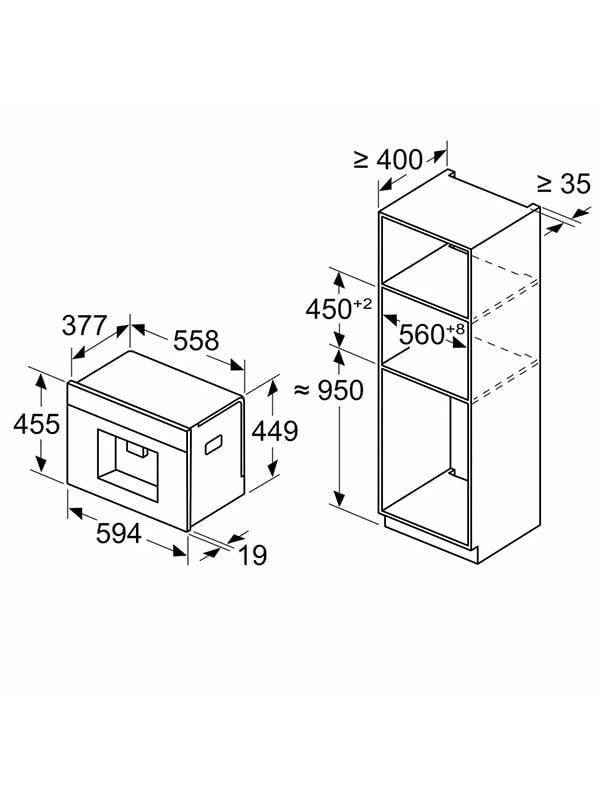 Bosch CTL7181W0 Ankastre Tam Otomatik Kahve Makinesi Beyaz