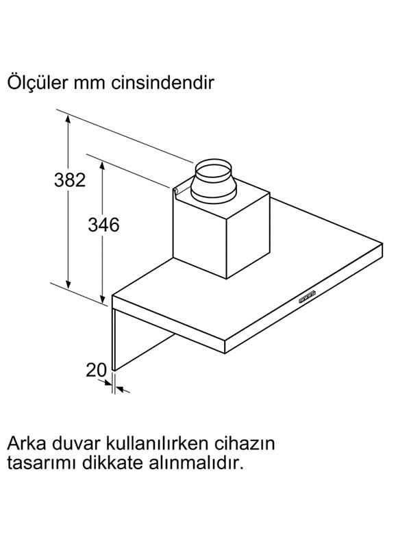 Bosch DWB95BC50T 90 cm Davlumbaz Inox