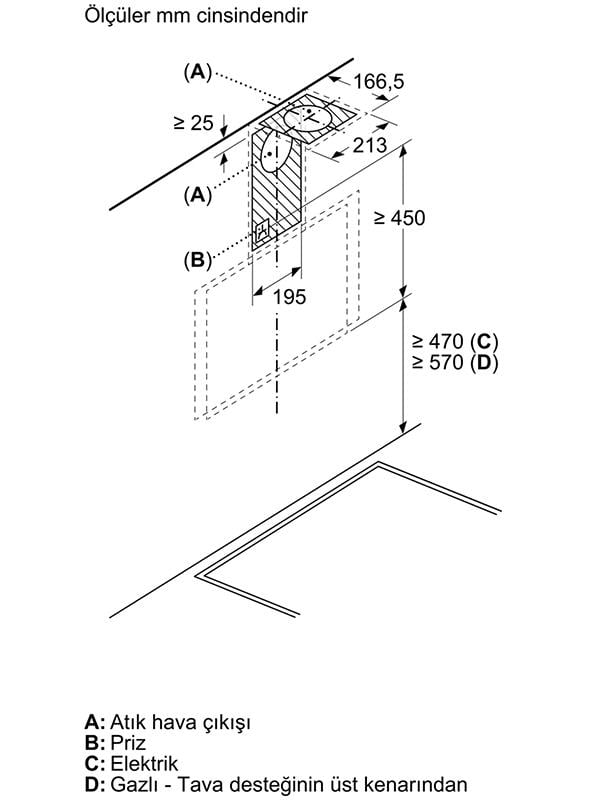 Bosch DWK67PJ60T 60 cm Duvar Tipi Davlumbaz