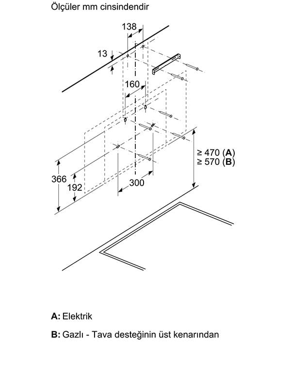 Bosch DWK97PJ20T 60 cm Duvar Tipi Davlumbaz Beyaz Cam