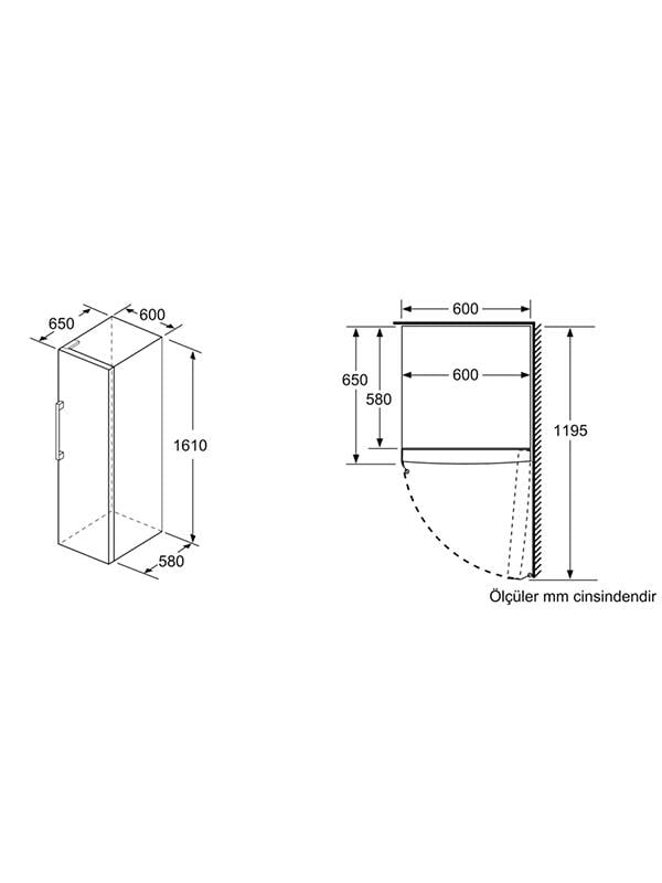 Bosch GSN29VWE0N 200 Lt. Derin Dondurucu Beyaz