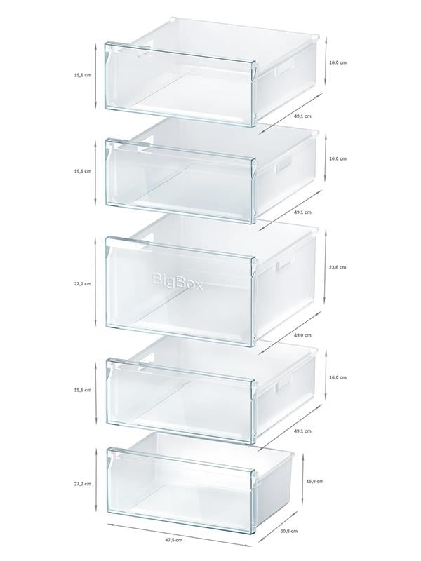 Bosch GSN54VWE0N 328 Lt. Derin Dondurucu Beyaz