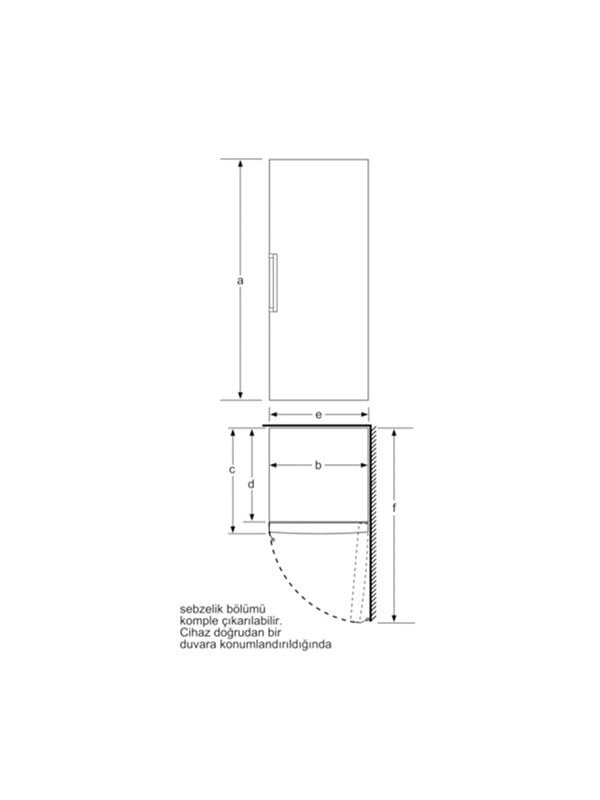 Bosch GSV29VWE0N 206 Lt. Derin Dondurucu Beyaz