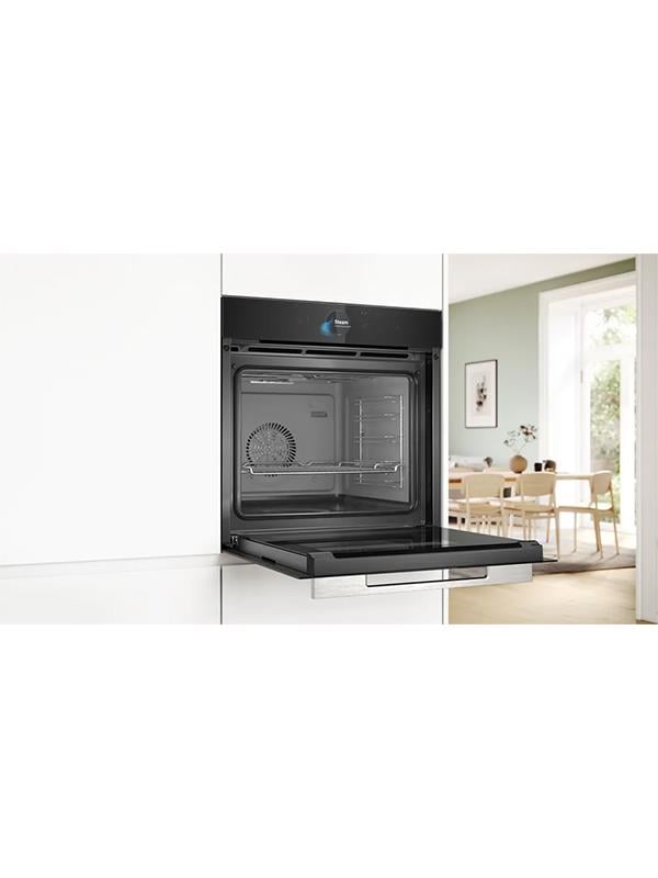 Bosch HSG7584B1 Buharlı Ankastre Fırın, 60x60cm, Siyah