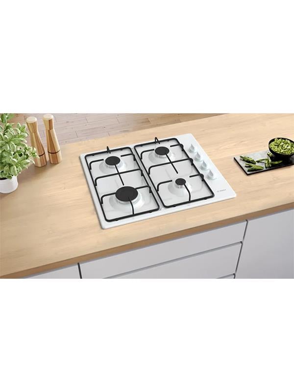 Bosch PBP6C2K80O  Gazlı Ocak 60 cm Emaye, Beyaz
