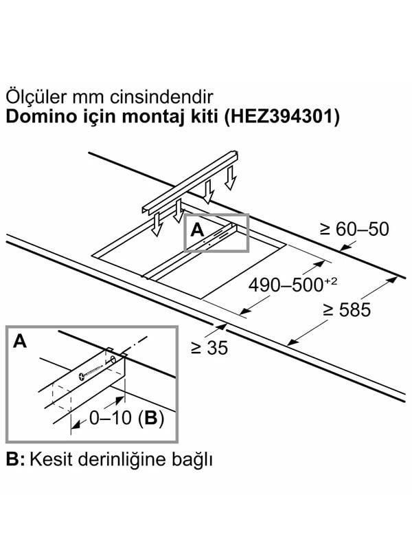 Bosch PKF375CA2E 30 cm Ankastre Elektrikli Domino Ocak Siyah