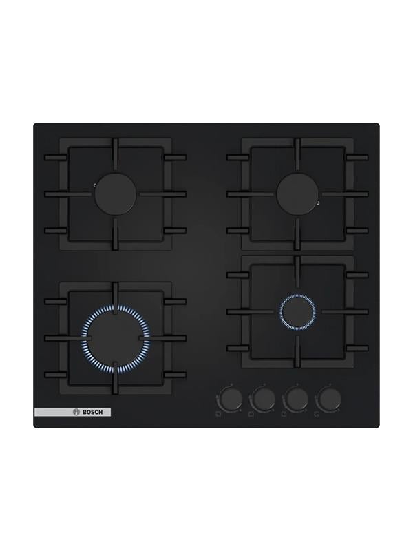 Bosch PNN6B6P40O 60 cm Cam Ankastre Gazlı Ocak Siyah