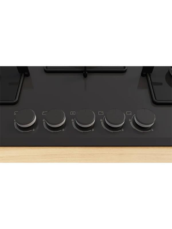 Bosch PNQ7B6P30O 75 cm Cam Ankastre Gazlı Ocak Siyah