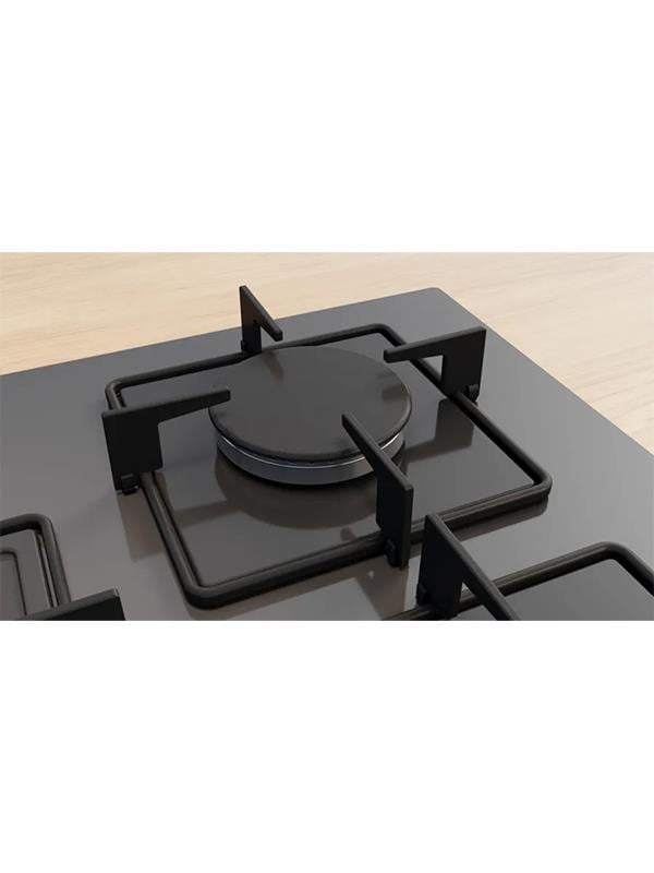 Bosch PNQ7B9P30O 75 cm Cam Ankastre Gazlı Ocak Antrasit Gri