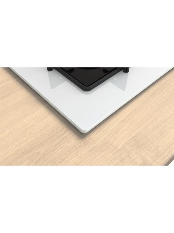 Bosch POP6C2P30O 60 cm Cam Ankastre Gazlı Ocak Beyaz