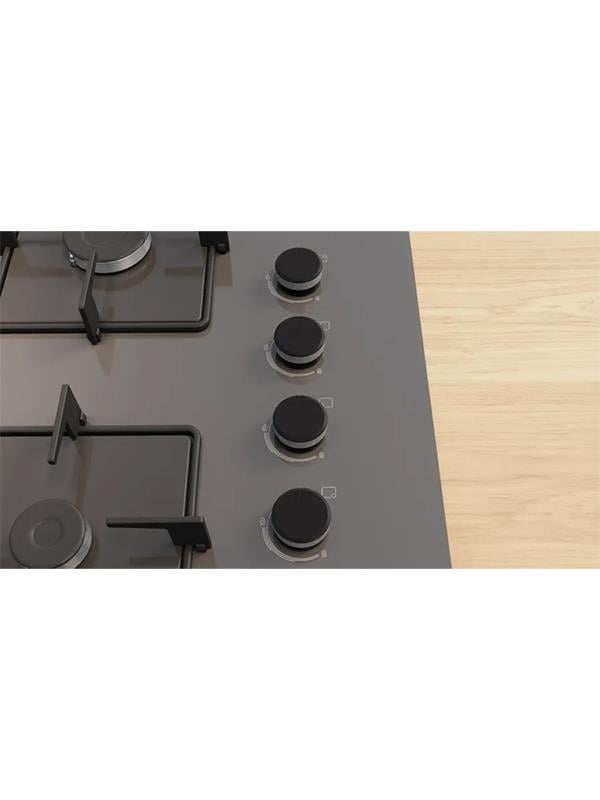 Bosch POP7C9P30O 67 cm Cam Ankastre Gazlı Ocak Antrasit/Gri