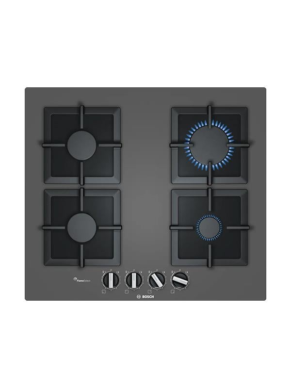 Bosch PPP6A9B20 60 cm Cam Ankastre Gazlı Ocak Antrasit/Gri